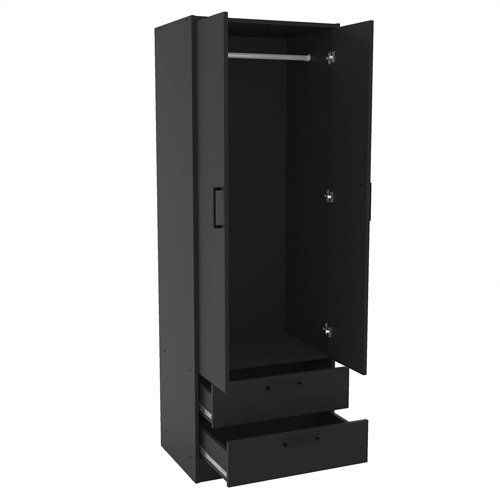 Wade Logan® Ameed Manufactured Wood Armoire & Reviews Wayfair